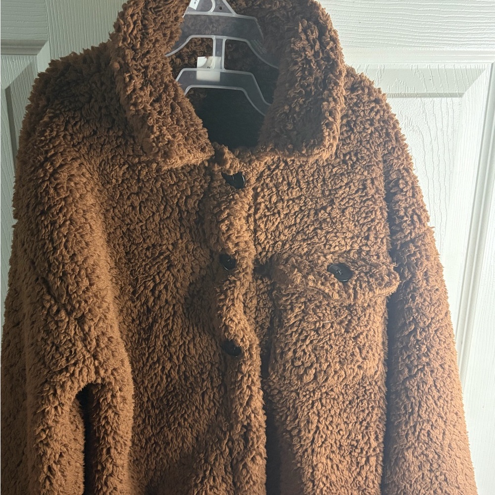 Cozy Brown Teddy Jacket